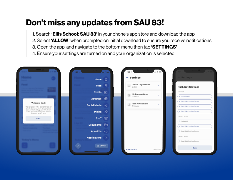 app notification